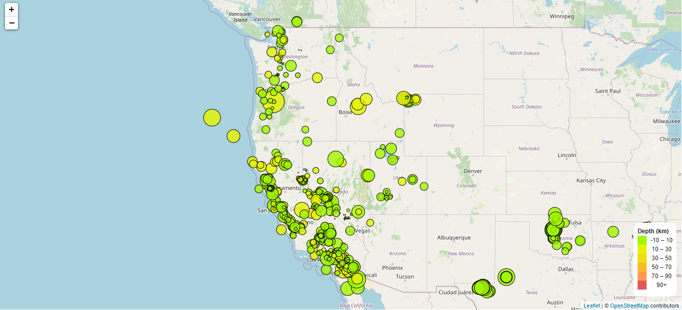 Earthquake I Map